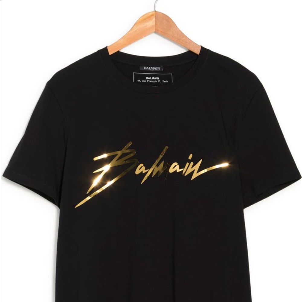 COPY - NWT AUTH BALMAIN with Gold Foiled Logo